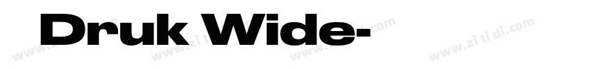 称 Druk Wide字体转换